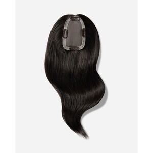 Hidden Crown Easy Topper #1B Off Black New Hair Piece With Part. 100% Human Hair